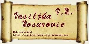Vasiljka Mosurović vizit kartica